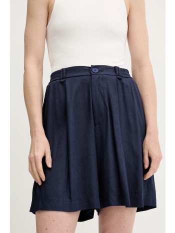 σορτς με λινό answear lab χρώμα ναυτικό μπλε 80% βισκόζη