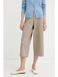 βαμβακερό σορτσάκι samsoe samsoe saharp χρώμα: μπεζ, f25200114 κύριο υλικό: 50% οργανικό βαμβάκι, 50