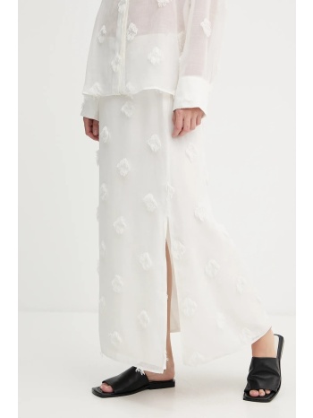 φούστα samsoe samsoe saagnete χρώμα μπεζ, f25200059 κύριο