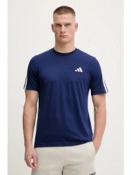 βαμβακερό μπλουζάκι adidas 3-stripes ανδρικό, χρώμα: ναυτικό μπλε, jv6785 κύριο υλικό: 100% βαμβάκι
