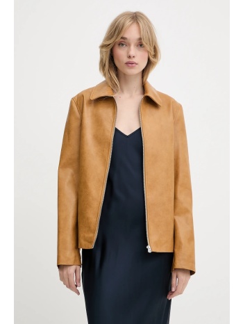 μπουφάν rag & bone χρώμα καφέ, waw25p2001le01 κύριο υλικό