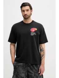 μπλουζάκι adidas originals world class tee χρώμα: μαύρο, jm9955 70% βαμβάκι, 30% πολυεστέρας