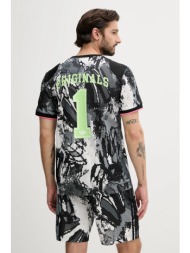 μπλουζάκι adidas originals archive jersey χρώμα: γκρι, kd2351 100% πολυεστέρας