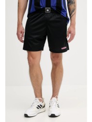 σορτς adidas originals 96 short χρώμα: μαύρο, kd2318 100% πολυεστέρας