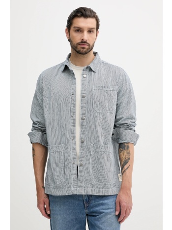βαμβακερό πουκάμισο barbour tindale ανδρικό, χρώμα ναυτικό