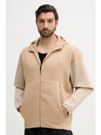 μπλούζα adidas x z.n.e χρώμα μπεζ, με κουκούλα, jy4833 57%
