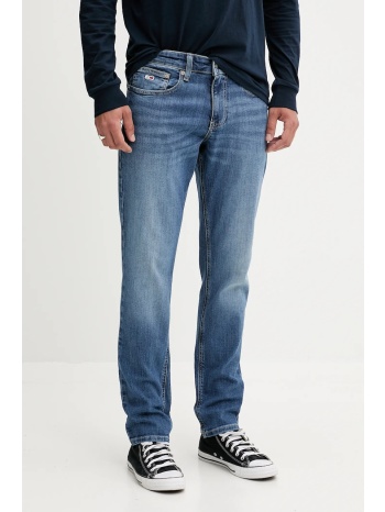 τζιν παντελόνι tommy jeans χρώμα μπλε, dm0dm21052 99%