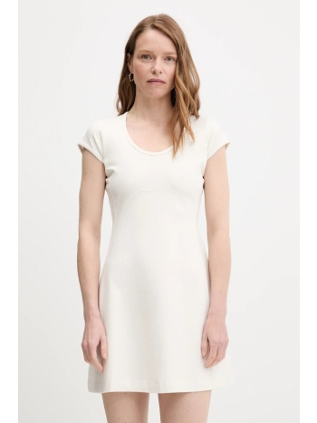 φόρεμα calvin klein jeans χρώμα μπεζ, lv047c238g 66%