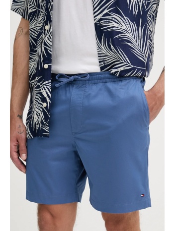σορτς tommy hilfiger χρώμα μπλε, mw0mw40743 98% βαμβάκι