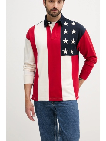 βαμβακερή μπλούζα tommy hilfiger χρώμα ναυτικό μπλε