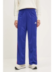 παντελόνι φόρμας adidas tiro χρώμα: μπλε, jw6811 100% πολυεστέρας