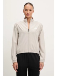 φούτερ προπόνησης adidas performance train essentials χρώμα: μπεζ, je6173 87% πολυεστέρας, 13% ελαστ