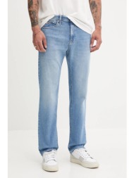 τζιν παντελόνι tommy jeans χρώμα: μπλε, dm0dm20758 95% βαμβάκι, 4% ελαστομυλίστερ, 1% ελαστάν