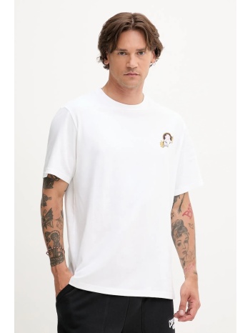 βαμβακερό μπλουζάκι converse ανδρικό, χρώμα άσπρο