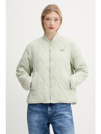 μπουφάν tommy jeans χρώμα πράσινο, dw0dw20962 υλικό 1