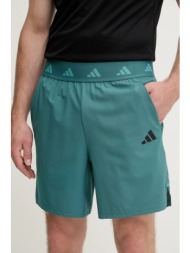 σορτς προπόνησης adidas performance gym+ ανδρικό, χρώμα: πράσινο, jw7387 87% πολυεστέρας, 13% ελαστά