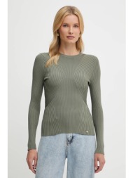 πουλόβερ guess hanna χρώμα: πράσινο, w5yr08 z0040 66% βισκόζη, 34% πολυαμίδιο