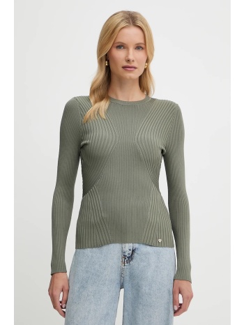 πουλόβερ guess hanna χρώμα πράσινο, w5yr08 z0040 66%