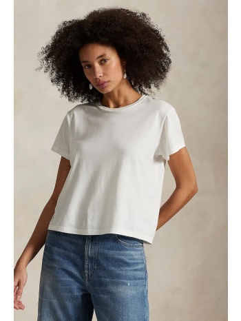 μπλουζάκι polo ralph lauren χρώμα άσπρο, 211967102 60%