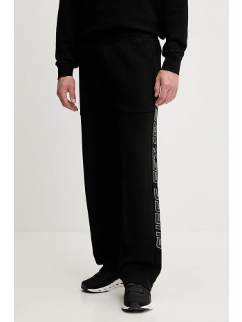 βαμβακερό παντελόνι guess mentore χρώμα μαύρο, z5yb00