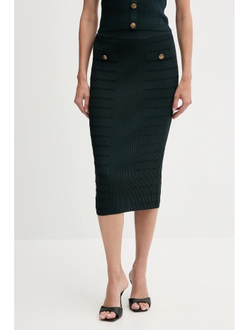 φούστα guess evangeline χρώμα πράσινο, w5yd66 z0130 70%