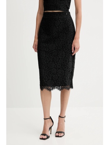 φούστα guess josiane χρώμα μαύρο, w5yd12 whd00 κύριο