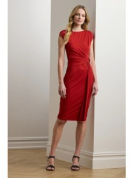 φόρεμα lauren ralph lauren χρώμα: κόκκινο, 200973601 94% πολυεστέρας, 6% ελαστάν