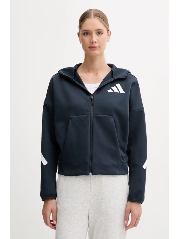 μπλούζα adidas x z.n.e χρώμα ναυτικό μπλε, με κουκούλα