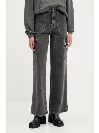 τζιν παντελόνι tommy jeans χρώμα γκρι, dw0dw20483 99%