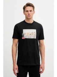 βαμβακερό μπλουζάκι guess ανδρικό, χρώμα: μαύρο, m5yi45 kbw41 100% βαμβάκι