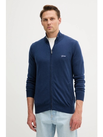 ζακέτα από μίγμα μαλλιού guess darrell χρώμα μπλε, m5yr28