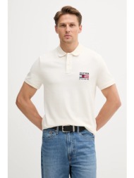 πόλο tommy hilfiger χρώμα: μπεζ, mw0mw39836 96% βαμβάκι, 4% ελαστάν