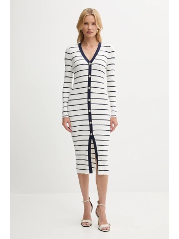 φόρεμα guess andrea χρώμα άσπρο, w5yk98 z2yk2 71% βισκόζη