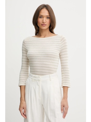 μακρυμάνικο με πρόσμιξη λινού united colors of benetton