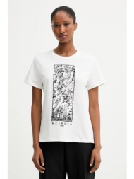 βαμβακερό μπλουζάκι weekend max mara guglia χρώμα: άσπρο, 2525976031600 100% βαμβάκι