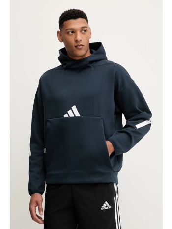 μπλούζα adidas x z.n.e χρώμα ναυτικό μπλε, με κουκούλα