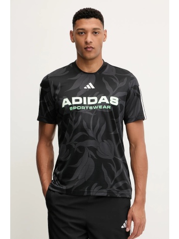 μπλουζάκι adidas tiro χρώμα μαύρο, jw0247 100% πολυεστέρας