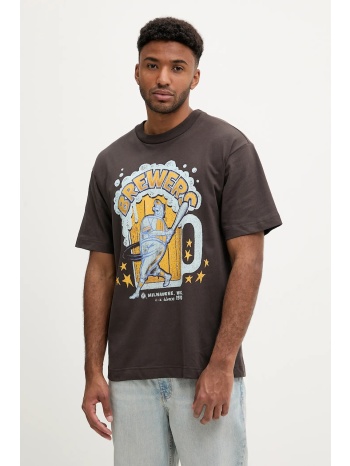 βαμβακερό μπλουζάκι 47 brand bc013tmkbru643621c9 ανδρικό