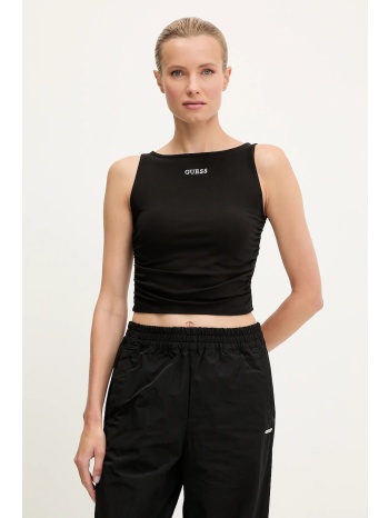 top guess nina χρώμα μαύρο, v5yp00 j1314 95% βαμβάκι, 5%
