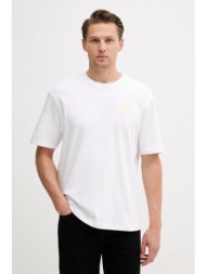 βαμβακερό μπλουζάκι guess ανδρικό, χρώμα: άσπρο, m5yi27 kccm1 100% βαμβάκι