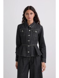 τζιν μπουφάν karl lagerfeld χρώμα: ναυτικό μπλε, a3w14001 100% βαμβάκι