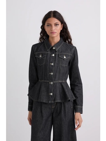 τζιν μπουφάν karl lagerfeld χρώμα ναυτικό μπλε, a3w14001