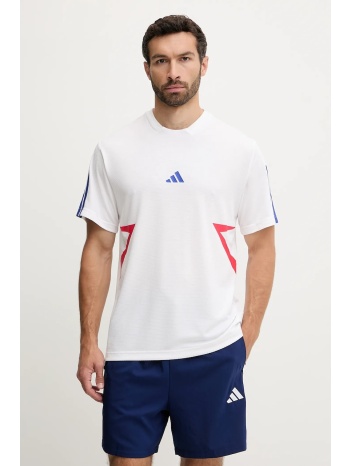 μπλουζάκι adidas tiro χρώμα άσπρο, jn2578 κύριο υλικό
