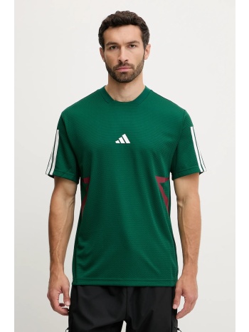 μπλουζάκι adidas tiro χρώμα πράσινο, jn2579 υλικό 1 100%