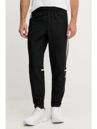 παντελόνι φόρμας adidas performance squadra ανδρικό, χρώμα: μαύρο, jd9273 100% πολυεστέρας