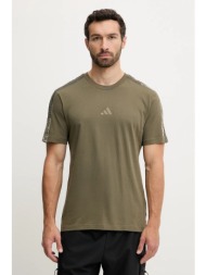 βαμβακερό μπλουζάκι adidas aop colourblock t-shirt ανδρικό, χρώμα: πράσινο, jm9201 100% βαμβάκι