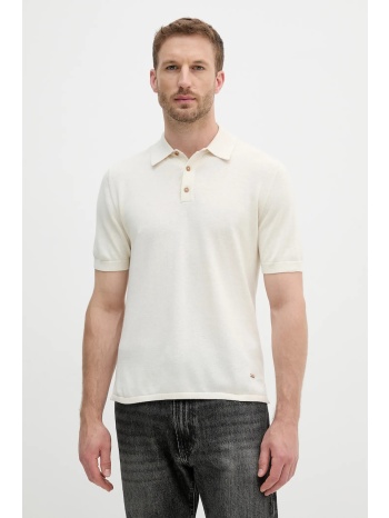 πόλο united colors of benetton χρώμα μπεζ, 14hau301k 63%