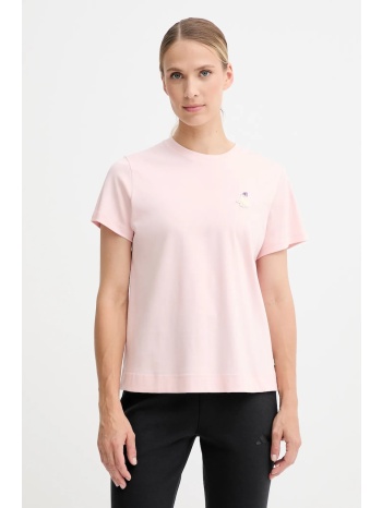 βαμβακερό μπλουζάκι adidas cat χρώμα ροζ, jv8514 100%