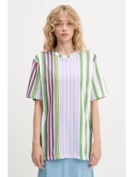 βαμβακερό μπλουζάκι stine goya χρώμα: πράσινο, sg-pf25-t009-2243 100% οργανικό βαμβάκι