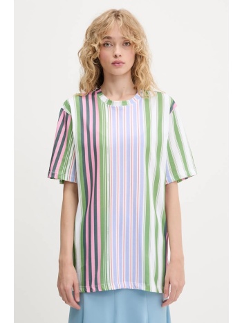 βαμβακερό μπλουζάκι stine goya χρώμα πράσινο